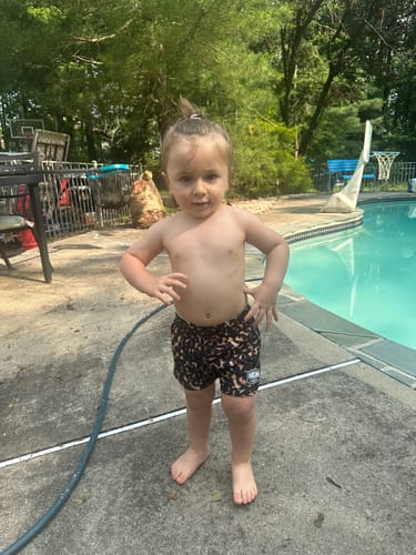 Customer photo review of Hybrid Swim Trunks in Morocco