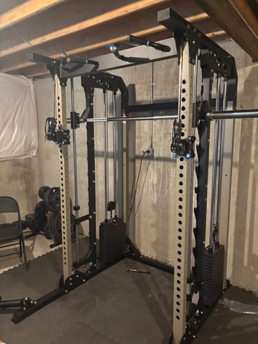 Customer photo review of Major Fitness B52 All-In-One Home Gym Smith Machine