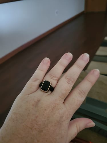 Carleigha D. review of Emerald Collection- Silicone Rings with Metal Frame image 1 out of 1