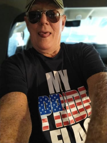 Customer photo review of My Pride Flag T-Shirt