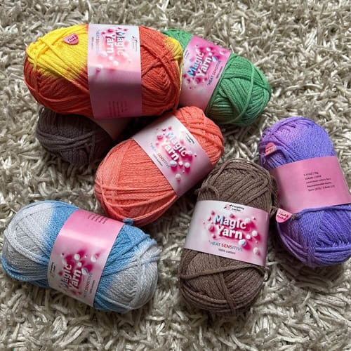 Customer photo review of Magic Yarn - 100% Cotton Color Changing Yarn