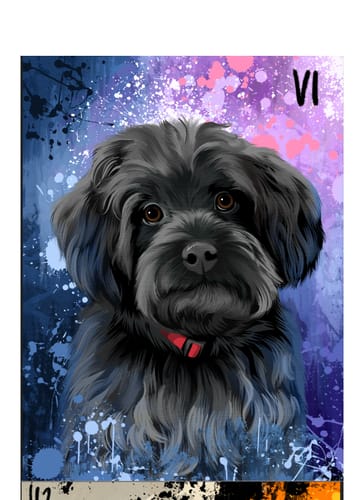 Customer photo review of Custom Pet Portrait - Abstract Style