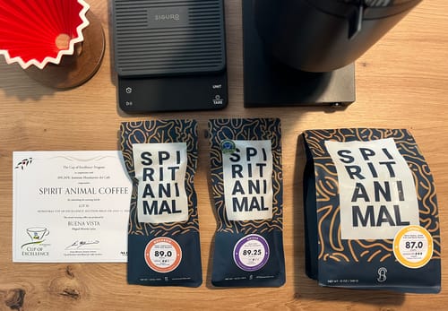 Customer photo review of Cup Of Excellence Coffee For Sale: Honduras Geisha