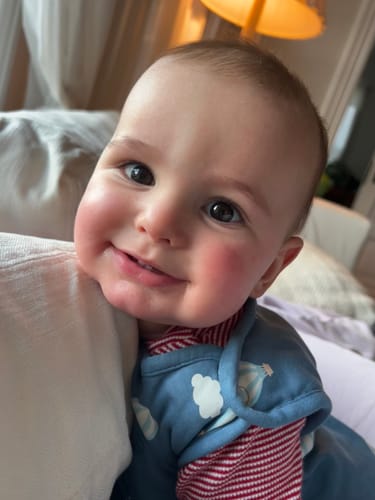 Customer photo review of 4 Season® Ultimate Baby Sleep Bag, Merino Wool & Organic Cotton, Hot Air Balloon