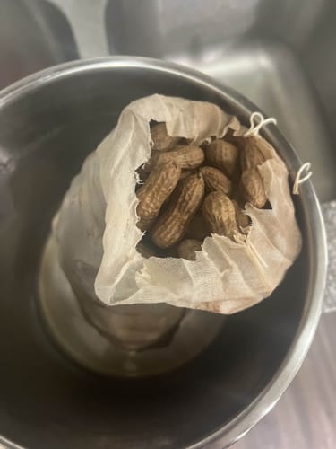 Customer photo review of Boil-The-Bag Boiled Peanuts (4 Bags)