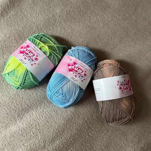 Customer photo review of Magic Yarn - 100% Cotton Color Changing Yarn