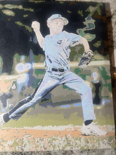Customer photo review of Custom Paint by Numbers Kit