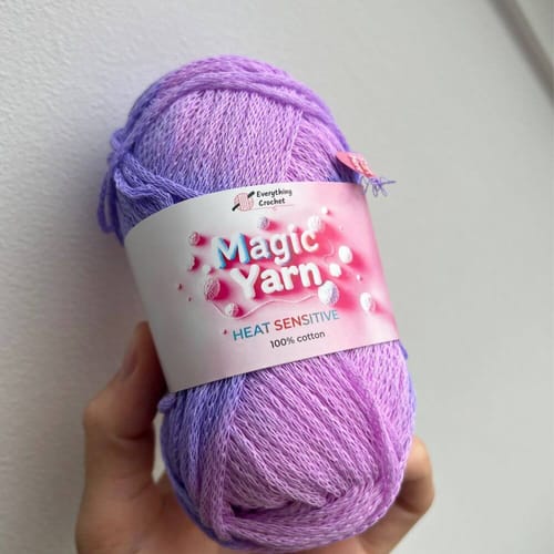Customer photo review of Magic Yarn - 100% Cotton Color Changing Yarn