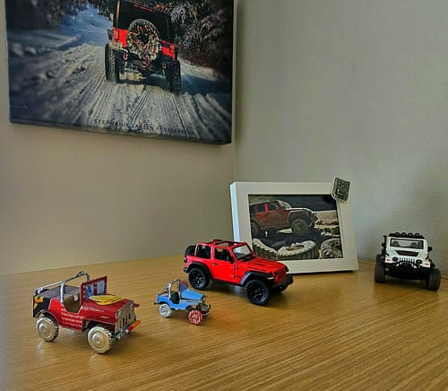 Customer photo review of Tiny Tin Vehicles - Jeep