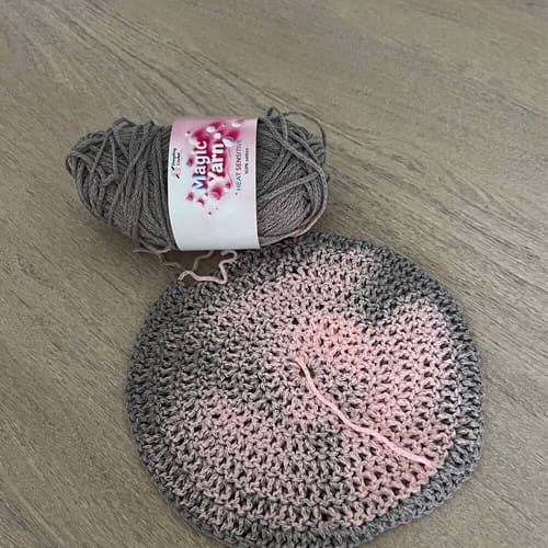 Customer photo review of Magic Yarn - 100% Cotton Color Changing Yarn