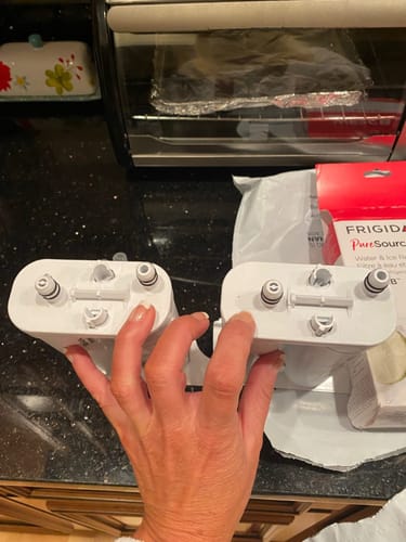 Customer photo review of Frigidaire WF2CB PureSource 2 Refrigerator Water Filter, White