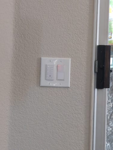 Customer photo review of TapTech Single/5-Channel Remote Wall Switch