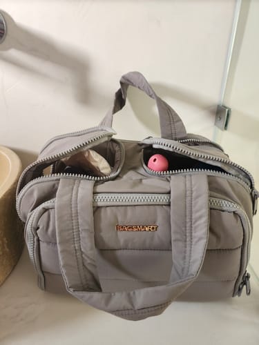 Customer photo review of Zora Spacesaver 4-in-1 Puffy Multi-Functional Toiletry Bag
