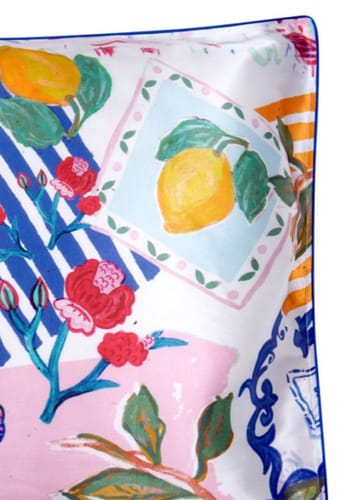 Customer photo review of Silk Pillowcase / "Amalfi"