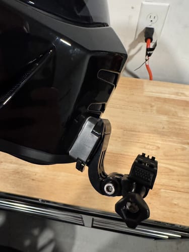 Customer photo review of Biltwell Lane Splitter Camera Mount