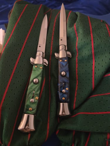 Customer photo review of Italian Style Push Button Switchblade Collection *Sold Separately or Together*