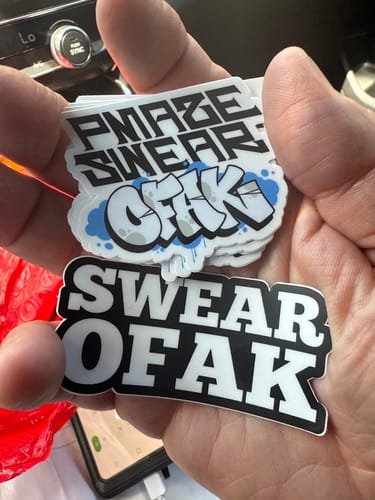 Customer photo review of 200 - 2" Custom Laminated Vinyl Stickers