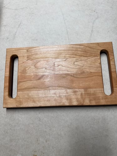 Customer photo review of 14.0x7.0" Single Pocket Tray 12 With Handles Acrylic Router Template