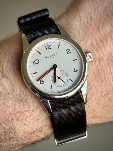 Customer photo review of Black Nylon Watch Strap