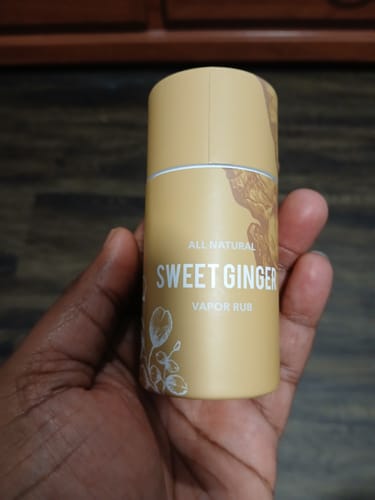 Customer photo review of Sweet Ginger Vapor Rub