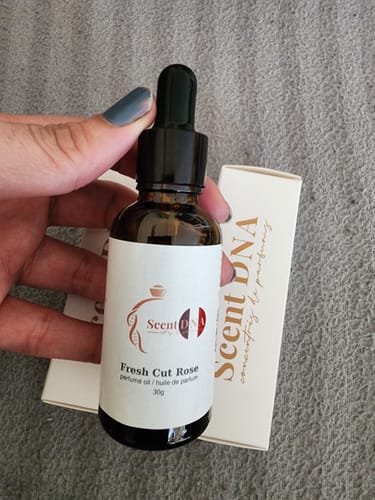 Customer photo review of Fresh Cut Rose Perfume Oil