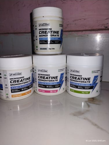 Customer photo review of Wellcore - Pure Micronised Creatine Monohydrate | Kiwi Kick (122g, 33 servings)