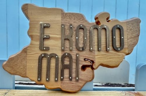 Customer photo review of 16x10.5" State Of Hawaii (Oahu) Acrylic Router Template