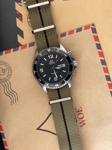 Customer photo review of Five Eye Nylon Watch Strap - Stripe