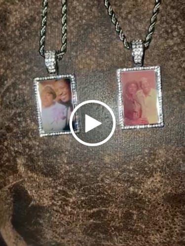 Vanessa W. review of Personalized Diamond Studded Colorful Photo Necklace image 1 out of 1