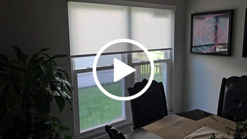 Customer video review of SmartWings Motorized Light Filtering Roller Shades 70% Blackout Safari