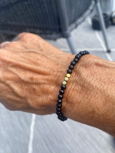 Customer photo review of Obsidian Armband