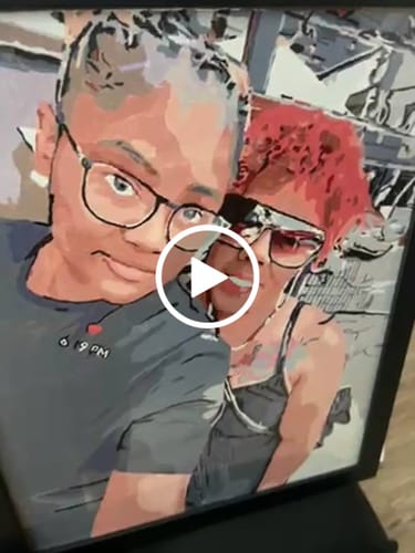 Customer video review of Paint by Number Kit