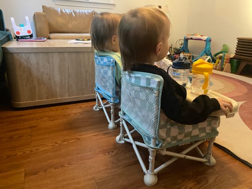 Customer photo review of Harper portable booster seat