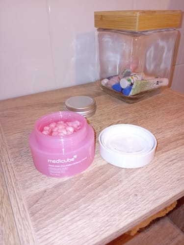 Customer photo review of Medicube - Crème capsules au collagène rose PDRN - 55g
