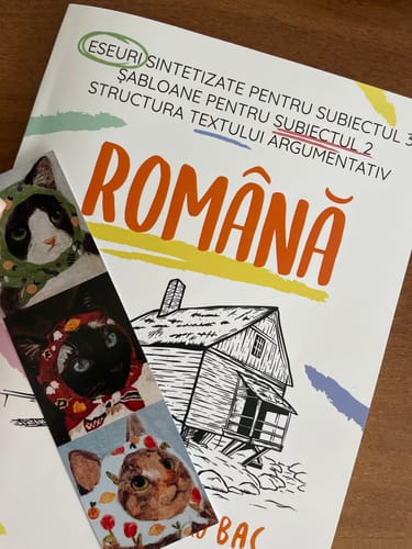 Recenzie cu fotografie de la un client despre Carte Română Bacalaureat Bacademia (temă și viziune, caracterizare, relație) - Ediția II