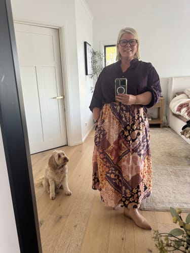 Sam G. review of Manhattan Shirt | Satin | Grape image 1 out of 1