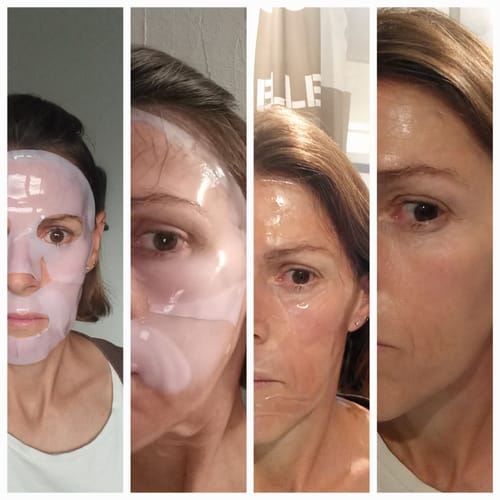 Customer photo review of Medicube - Masque en gel au collagène rose PDRN