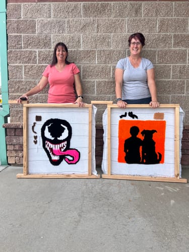 Customer photo review of Tuft Love Group Tufting Classes (Superior, CO)