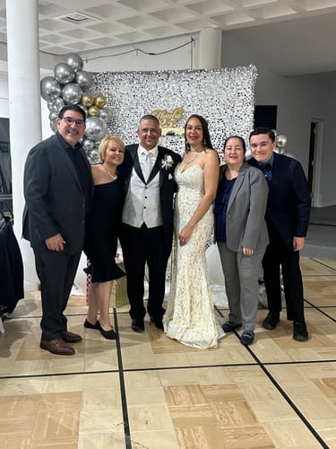Customer photo review of Malena White Ruched Midi Dress