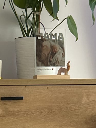 Customer photo review of Personalizowana Tabliczka "MAMA – z miłością w kadrze"