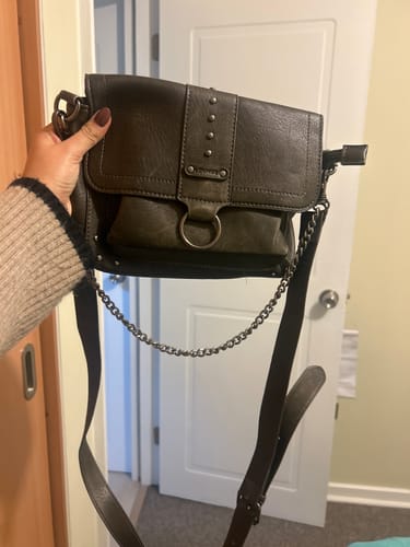 Reseña con foto de un cliente sobre Cartera Bandolera Detalle Cadena
