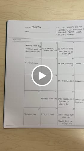 Customer video review of Undated 4-Column Planner, Evergreen (formerly project planner)