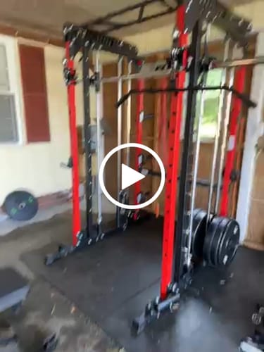 Customer video review of RitFit M1 PRO Multi-Functional Smith Machine with Cable Crossover System and Squat Rack for Home Gym
