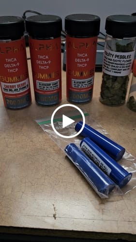 Customer video review of THC Gummies Blueberry Candy XL 7000mg 20 ct THCA THCP D9