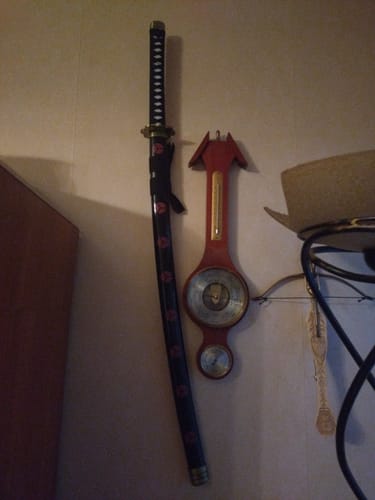 Glenn L. review of Handmade Anime One Piece Roronoa Zoro's Shusui Katana Sword 1045 High Carbon Steel Red Black Blade image 1 out of 1