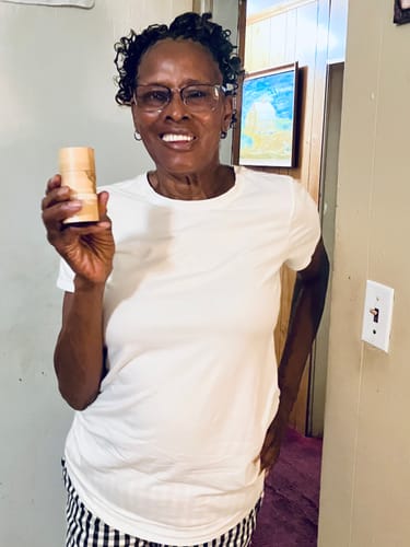 Customer photo review of Sweet Ginger Vapor Rub