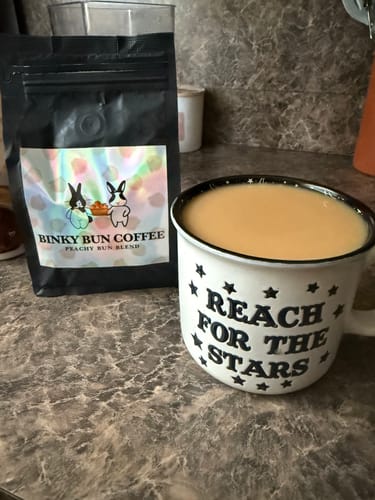 Customer photo review of Peachy Bun Blend 🍑🐰 (Ground)