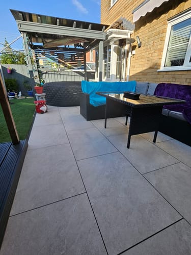 Customer photo review of Himalayan - White Porcelain Paving Tiles - 900 x 600 x 20mm