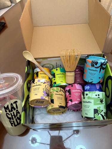 Customer photo review of Pack Sabores - Té Matcha Premium 100% Degustación