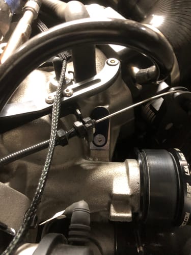 Customer photo review of Motion Raceworks 48" LS Throttle Cable w/ Pedal Clevis Attachment 18-151
